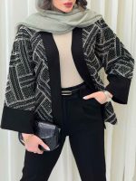 مانتو پولک دوزی زمرد کد 6278 - تصویر 16