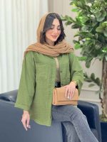 شومیز پشت دکمه رکسانا کد 6275 - تصویر 15