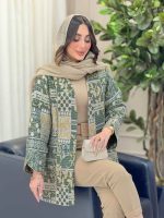 مانتو ژاکارد طرح دار کیارا کد 6297 - تصویر 3