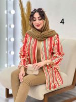 مانتو طرح دار ترلان کد 6241 - تصویر 23