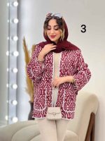 مانتو طرح دار ترلان کد 6241