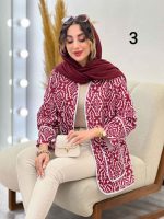 مانتو طرح دار ترلان کد 6241 - تصویر 22