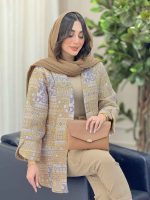 مانتو ژاکارد طرح دار کیارا کد 6297 - تصویر 5