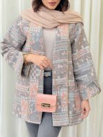 مانتو ژاکارد طرح دار کیارا کد 6297 - تصویر 6
