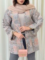مانتو ژاکارد طرح دار کیارا کد 6297 - تصویر 13