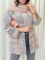 مانتو ژاکارد طرح دار کیارا کد 6297