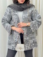 مانتو ژاکارد طرح دار کیارا کد 6297 - تصویر 2