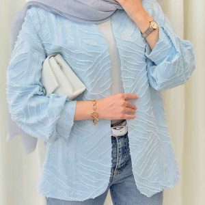 مانتو ریش دار آستین پیله کد 6295