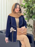 مانتو آستین سه دکمه گیتا کد 6307 - تصویر 5