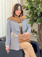 مانتو آستین سه دکمه گیتا کد 6307 - تصویر 12