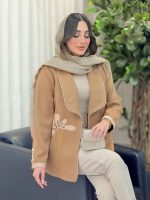 مانتو آستین سه دکمه گیتا کد 6307 - تصویر 14