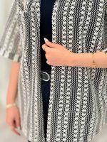 شومیز قلاب بافی تک جیب کد 6282 - تصویر 4