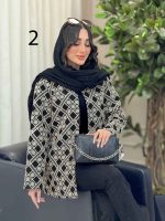 مانتو طرح دار آوینا کد 6279 - تصویر 7