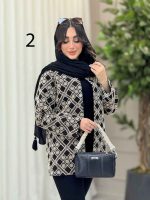 مانتو طرح دار آوینا کد 6279 - تصویر 14