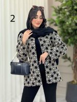 مانتو طرح دار آوینا کد 6279 - تصویر 5