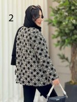 مانتو طرح دار آوینا کد 6279 - تصویر 3