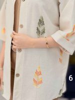 شومیز نچرال طرح دار کد 6283 - تصویر 21