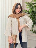شومیز تک جیب پیله آستین پاگن کد 6322 - تصویر 5