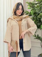 شومیز تک جیب پیله آستین پاگن کد 6322 - تصویر 11