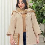 شومیز تک جیب پیله آستین پاگن کد 6322