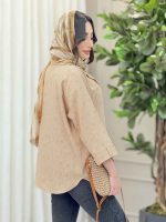 شومیز تک جیب پیله آستین پاگن کد 6322 - تصویر 3