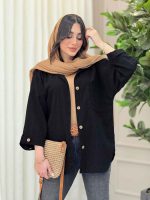 شومیز تک جیب پیله آستین پاگن کد 6322 - تصویر 10