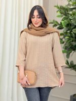 مانتو پشت پیله جلو بسته کد 6286 - تصویر 2