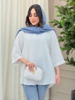 مانتو پشت پیله جلو بسته کد 6286 - تصویر 10
