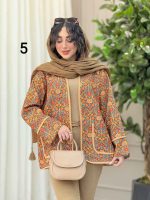 مانتو طرح دار توسکا کد 6332 - تصویر 7