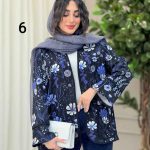 مانتو طرح دار توسکا کد 6332
