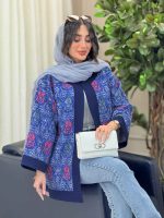 مانتو طرح دار نگار کد 6315 - تصویر 7