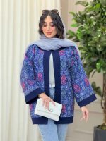 مانتو طرح دار نگار کد 6315