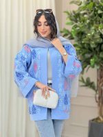 مانتو طرح دار نگار کد 6315 - تصویر 13