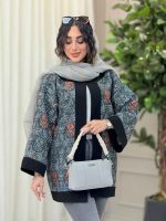 مانتو طرح دار نگار کد 6315 - تصویر 3