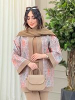 مانتو طرح دار نگار کد 6315 - تصویر 5