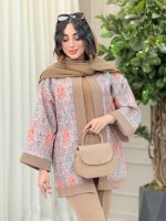 مانتو طرح دار نگار کد 6315 - تصویر 12