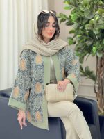 مانتو طرح دار نگار کد 6315 - تصویر 16