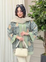 مانتو طرح دار نگار کد 6315 - تصویر 2
