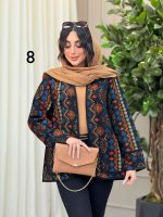 مانتو طرح دار توسکا کد 6332 - تصویر 20