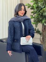 مانتو جین پولک دوزی جیب نما کد 6334 - تصویر 11