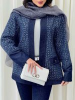 مانتو جین پولک دوزی جیب نما کد 6334 - تصویر 13