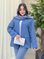 مانتو جین پولک دوزی جیب نما کد 6334 - تصویر 16