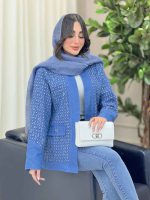 مانتو جین پولک دوزی جیب نما کد 6334 - تصویر 8