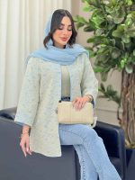 مانتو دانتل آستین پاکتی کد 6287 - تصویر 15