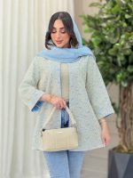 مانتو دانتل آستین پاکتی کد 6287 - تصویر 7