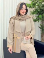 مانتو آستین سه دکمه گیتا کد 6418 - تصویر 2