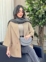 مانتو چهار دکمه آستین پاکتی کد 6259 - تصویر 17
