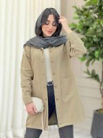 مانتو پایین بند چهار جیب کد 6314 - تصویر 8