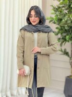 مانتو پایین بند چهار جیب کد 6314 - تصویر 13