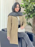 مانتو پایین بند چهار جیب کد 6314 - تصویر 5